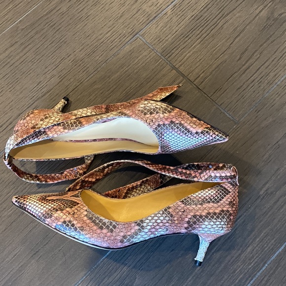 Alexandre Birman snake, skin, animal, print with tie around ankle - Picture 5 of 10